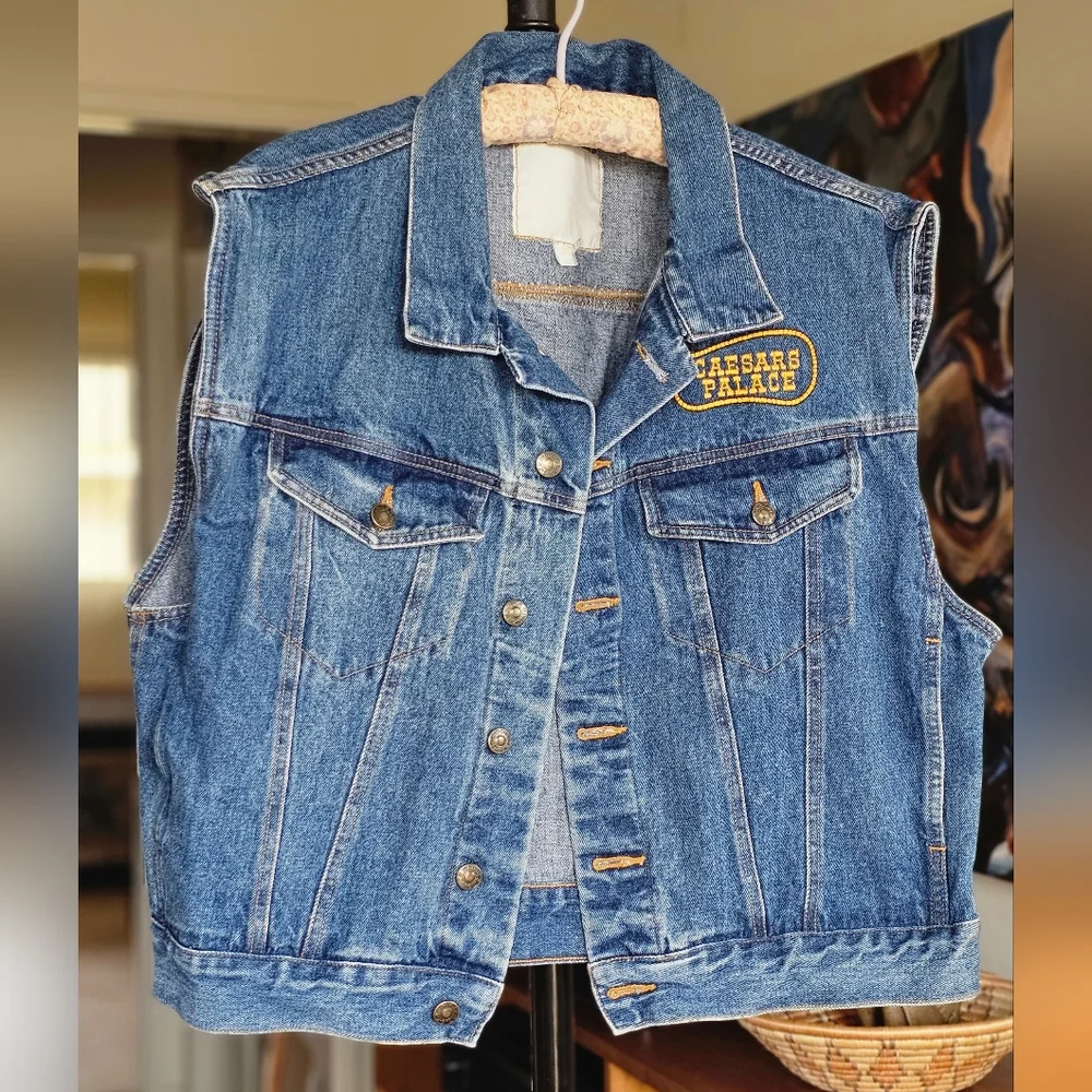 Vintage Country Western Denim Vest